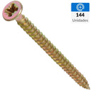 Tornillo Tirafondo Madera 2 6 mm 144 unidad(es)