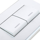 Interruptor doble 9/15 10 A Clio Gris
