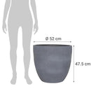 Maceta Viena Plomo 52X47.5 Cm