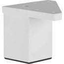 Pata cuadrada abs blanco 40x60 mm