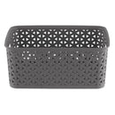 Canasto Ratan 19.5X10.5X25 Cm 4 L Gris