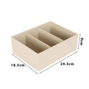 Caja de Organizador de Lentes 24.5x9x18.5 cm Beige