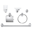 Kit De Accesorios Murales Para Baño 6 Piezas Cromado