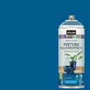 Pintura Esmalte Base Agua Spray 0.4 l Brillante azul..