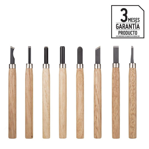 Set De Gubias Acero 8 Unidades