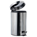 Papelero Redondo 20 Litros Metal Gris