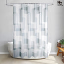 Cortina Bano 178x180 cm Geo Gris