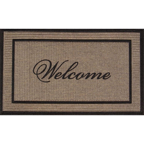 Limpiapies Premiere Welcome 45x75 cm Caucho Cafe