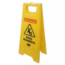 Cartel De Peligro Plegable Amarillo Y Negro 45 Cm Alto