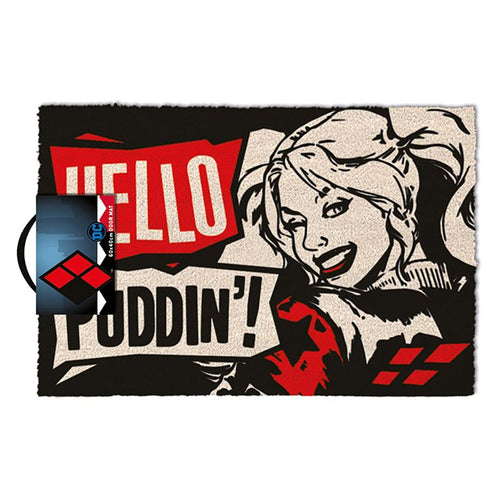 Limpiapies Harley Q 40X80 Cm Negro/Rojo
