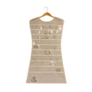 Organizador De Joyas Colgante 46X99X1 Cm Beige