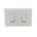 Interruptor doble 9/12 s17 Blanco