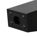 Pata inclinada abs negra 120 mm