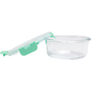 Contenedor de Alimento Redondo con Tapa Clip Vidrio 950 ml