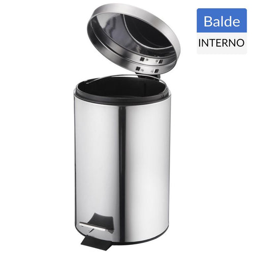 Papelero C/Pedal A.Inox 3L Pdq