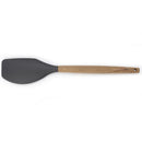 Espatula Silicona Gris Mango Madera