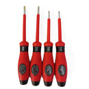 Set 4 atornilladores con tester paleta/cruz 3 y 4mm