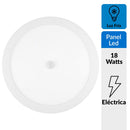 Panel Led Sobrepuesto Circular Blanco 18W Luz Fria con Sensor Movimiento