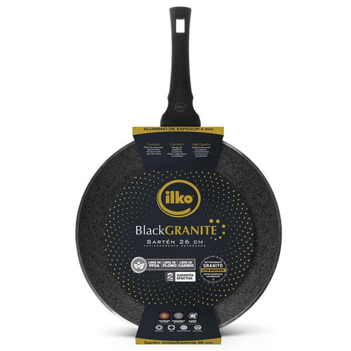Sarten 26Cm Black Granite Ilko