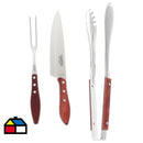 Juego Para Asado 3 Piezas Polywood