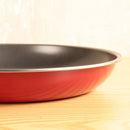 Set 3 Sartenes Antiadherentes 20 cm25 cm30 cm Fierro Rojo/Negro