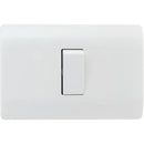 Interruptor simple 9/12 16 A Genesis Blanco