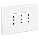 Tomacorriente Triple 10 A Blanco