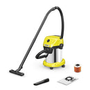Aspiradora De Polvo Y Agua Tambor 1000 W 17 Litros Wd 3 S-17