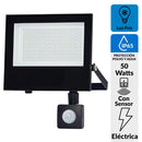 Reflector Led con Sensor 50 W IP 65 5000 lm Luz Fria