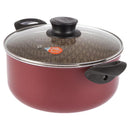 Cacerola de Aluminio 24 cm 5 Litros Rojo