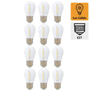 Pack 12 Focos Led 1 W E27 90 lm Luz Calida