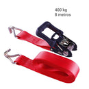 Correa metal 8 m rojo