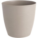 Macetero Redondo De Plastico 32X30 Cm Taupe