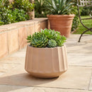 Macetero Vitoria De Ceramica 36X25 Cm Marron