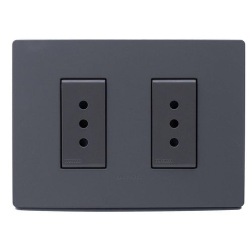 Enchufe Doble 10A Armado S32 Grey