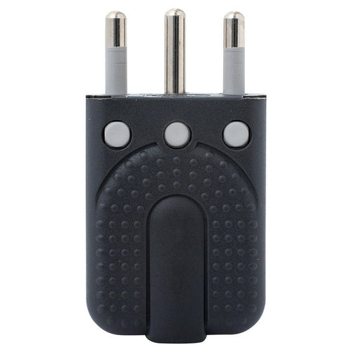 Enchufe Macho Volante Articulado 2P+T 16 A Gris