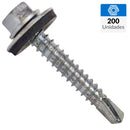 Tornillo Autoperforante Metal 1-1/4 Pulg 8 200 Unidad(Es)