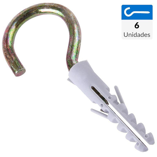 Tarugo Con Cancamo 6 Mm 6 Unidades