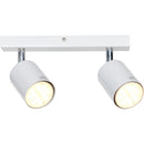 Barra Led Silo 2 Luces Acero Blanco
