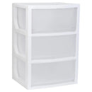 Cajonera 39X71X46 Cm 127.4 L Blanco/Transparente