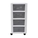 Cajonera Organizadora 31x66x38 cm Gris/Plata