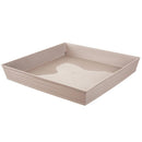 Plato Macetero Cuadrado Imitacion Piedra 25X25 Cm Jardin