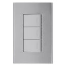 Interruptor triple 9/32 10 A Clio Gris claro