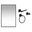 Set De Accesorios Bano 4 Piezas Con Espejo Buka
