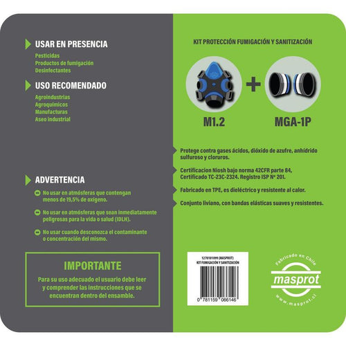Kit Proteccion Fumigacion Y Sanitacion