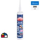 Silicona Multiuso Vidrio y Aluminio 300 ml color Aluminio