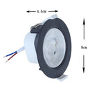 Pack 3 Panel Led Empotrado Circular Negro 6,5W Luz Calida