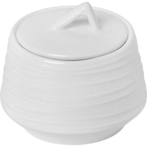 Azucarera Porcelana Blanca 220 ml Vintage Moderno