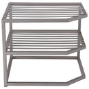 Repisa Esquinero Para Mueble Cocina 25.5X1.5X26 Cm Acero