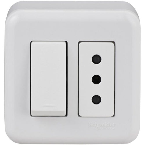 Interruptor simple 9/12 16 A blanco